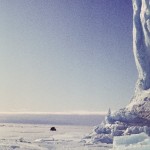 Ice 08 – Antarctica – Field checking Land & Sea Ice Edge, of Jelbart Glacier Antarctica, lifting through Sea Ice.